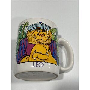 Leo Zodiac Sign Coffee Mug Avon Famous Leos and Forecast B36